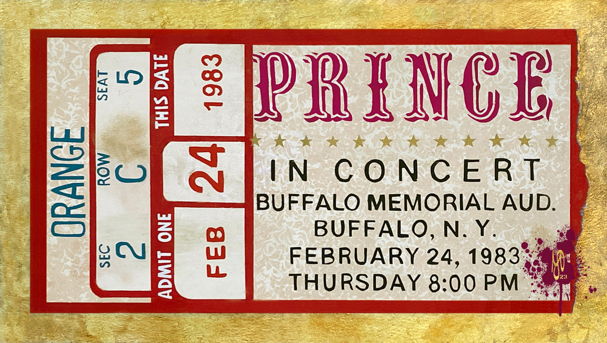 Prince, Vintage Concert Ticket by Marco Sacchi Art – MarcosacchiArt