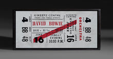 DAVID BOWIE Vintage concert Ticket by Marco Sacchi