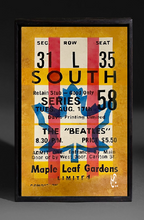 The Beatles Painting of Vintage Concert Ticket